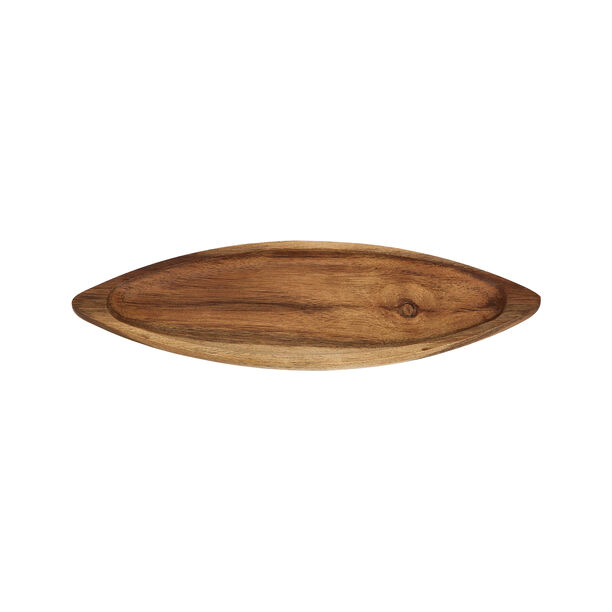 Acacia Wood Oval Serving Tray L:34*W:10.5CM image number 1