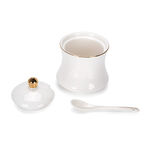 Dallaty white porcelain sugar pot image number 2