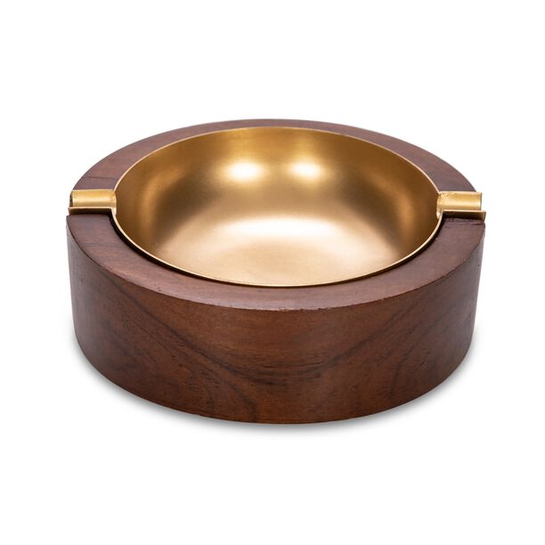 Wood And Metal Ashtray image number 0