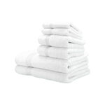 Egyptian Cotton Towels 6 Pieces Set White image number 2