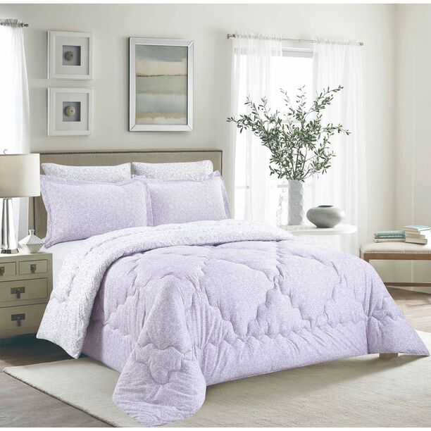 Cottage Comforter Set King Size 5 Pieces Camlica Purple  image number 0