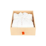 Bath Robe White Ribbed Size: L image number 6