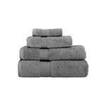 Boutique Blanche grey ultra soft cotton bathroom towl 100*150 cm image number 1