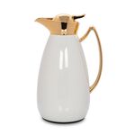 Dallaty steel flask white and gold 1L image number 0