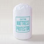 Boutique Blanche cotton king size mattress protector 200*200*25 cm image number 4