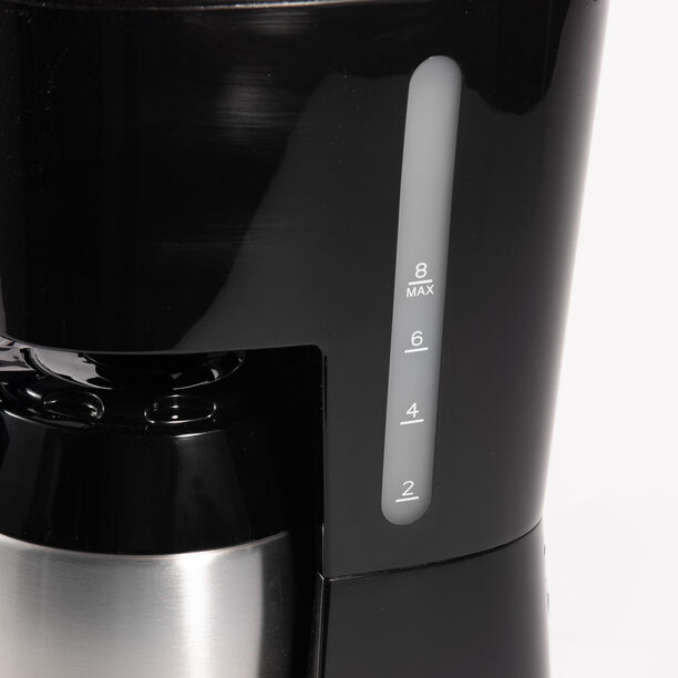 Alberto drip coffee maker 10 cups,900w 1.2l,steel pot image number 3