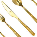 La Mesa gold stainless steel cutlery set 20 pc image number 3