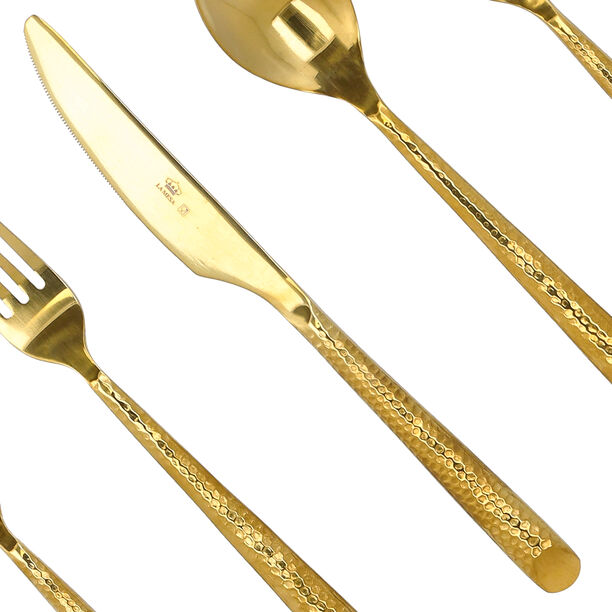 La Mesa gold stainless steel cutlery set 20 pc image number 3