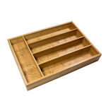 Alberto Bamboo Divided Cutlery Box image number 1