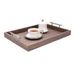 Dallaty light grey wooden tray 48*35.8*7.5 cm image number 2