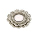 Lucerna grey ceramic flower shaped tealight holder 11*11*3.5 cm image number 2