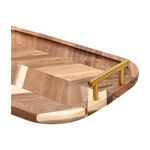 Acacia wood serving tray 45*25*5.4 cm image number 2