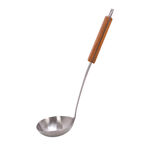 Alberto Stainless Steel Soup Ladle With Wooden Handle image number 0