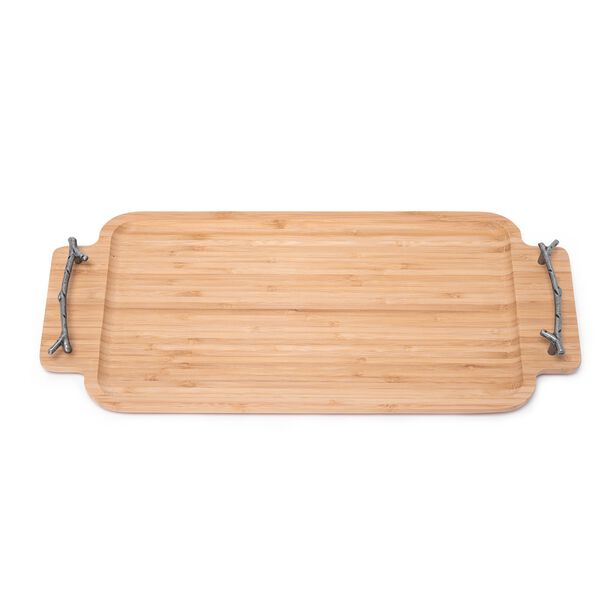 Alberto natural bamboo serving tray 50*21*4 cm image number 2
