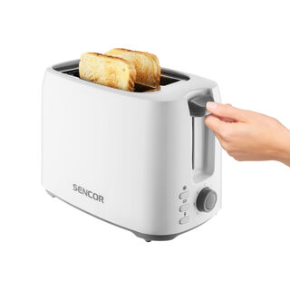سينكور آلة تحميص الخبز أبيض 750 واط، 2 فتحة