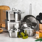 Stainless Steel 9 Pcs Cookware Set image number 0