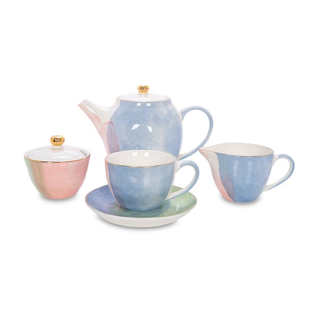 English Tea Set Serve 4 Ppl Colors Of Paradise 11Pc image number 0