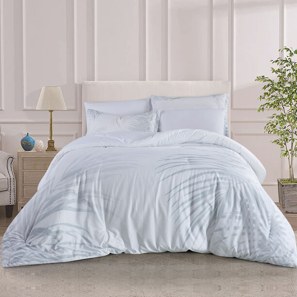 Cottage Microfiber Twin Comforter 4 Pcs Set, white, 220*160Cm image number 0