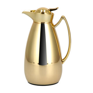 Dallaty full gold steel vacuum flask with gold mic 1L