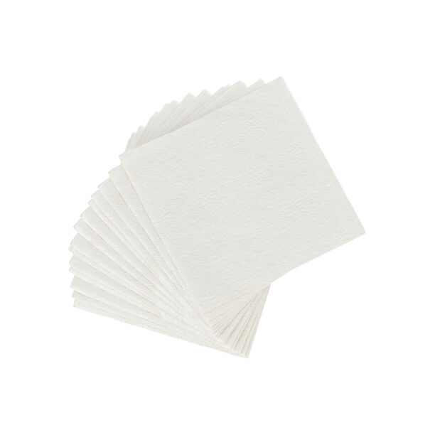 Serving Napkins Paper Square  L:33Xw:33cm White image number 1