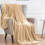 Cottage micro flannel blanket beige 150*220 cm image number 1