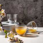 6 Piece Glass Double Wall Coffee Cup image number 0