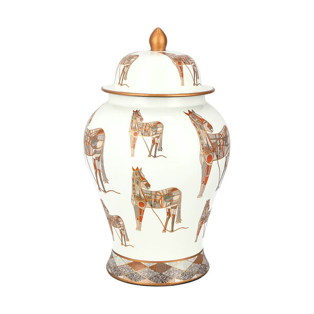 Decorative Jar Horse Design 43.18 cm image number 2