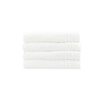 Cottage white pack of 4 cotton hand towel 50*100 cm image number 1