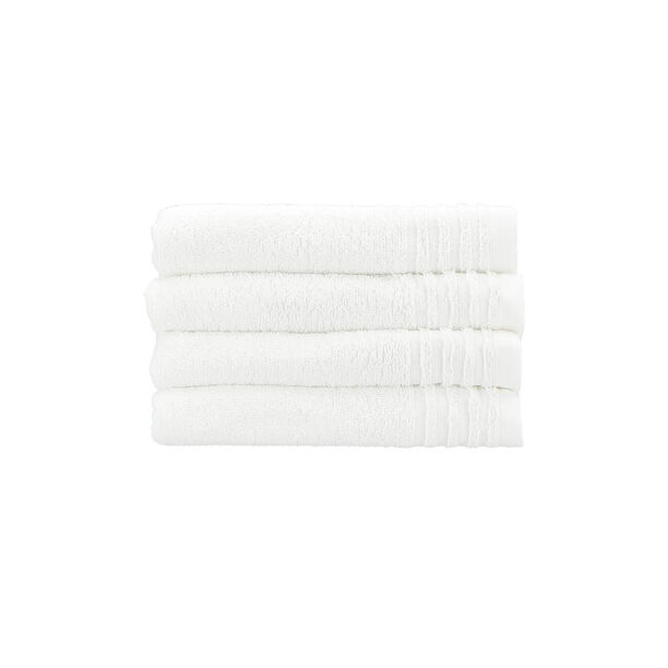 Cottage white pack of 4 cotton hand towel 50*100 cm image number 1