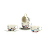 Off white stoneware English coffee cups set 8 pcs image number 0