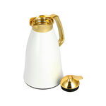 Dallaty steel vacuum flask falco white & gold 1L image number 2
