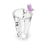 Decorative Vase Glass With Crystal Pink Butterfly image number 1
