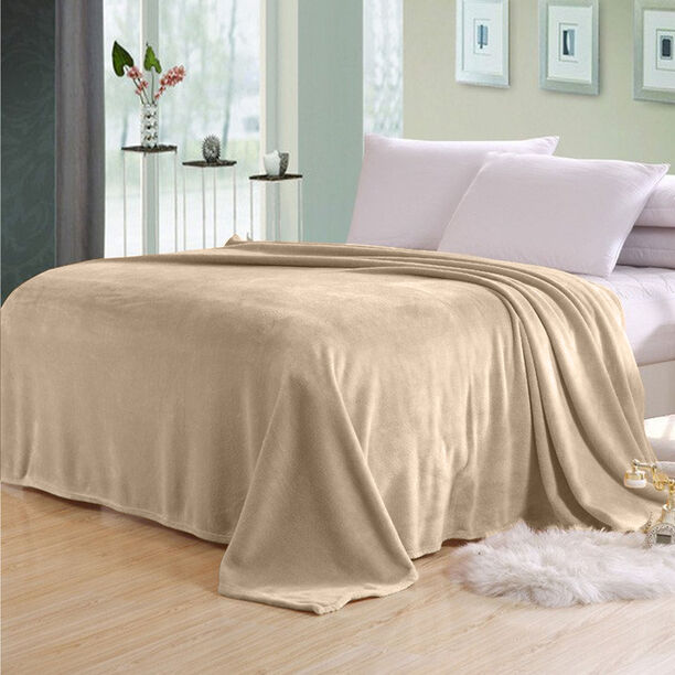 Cottage micro flannel blanket beige 220*240 cm image number 0