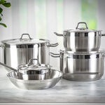 Alberto Stainless Steel Cookware Set 9 Pieces image number 2