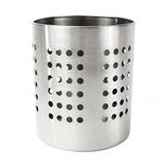 Stainless Steel Round Cutlery Holder 14x12cm image number 0