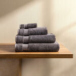 100% egyptian cotton face towel, gray, 30*30 cm image number 0