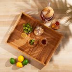 Dallaty natural bamboo serving tray 48.3*35.6*5 cm image number 3