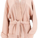 Ambra pink cotton bathrobe S/M image number 4