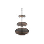 3 Tier Cake Stand With Wooden Plate image number 1