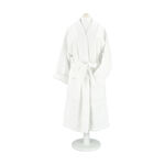 Ambra white cotton bathrobe L/XL image number 2