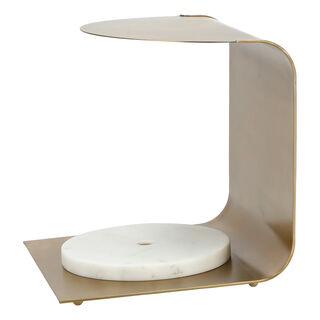La Mesa Cake Stand With White Marble