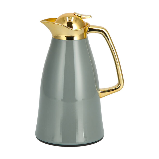 Dallaty vacuum flask chrome and grey 1L image number 1