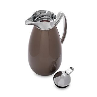 Dallaty steel flask brown and chrome 1L