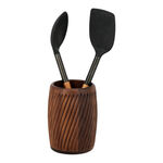 Acacia Wood Cutlery Holder Walnut  image number 1