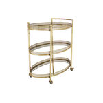 3 tiered Gold metal serving trolley 78.5*45.5*90 cm image number 3