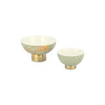 Dallaty green porcelain date bowls set 2 pcs image number 1