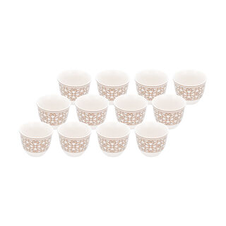 Dallaty gold porcelain Saudi coffee cups set 12 pcs