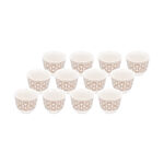 Dallaty gold porcelain Saudi coffee cups set 12 pcs image number 1