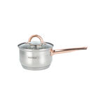 12Pcs Stainless Steel Cookware Set Copper Handle image number 5