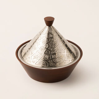 Bahja silver wood bowl 30*29*27 cm